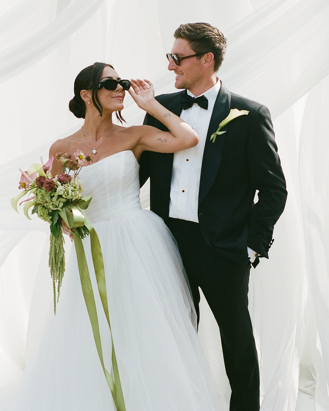 Vermont Wedding Couple on Film Photography